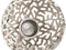 Home ESPRIT - Kaarshouder - Aluminium 20 x 20 x 18 cm - Zilverkleurig