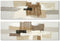 Home ESPRIT - Schilderij Abstract Stads - Handgeverfd Bruin Grijs 150 x 3 x 50 cm (2 stuks)