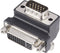 Delock DVI-I naar VGA Adapter - 90° Haaks - Zwart
