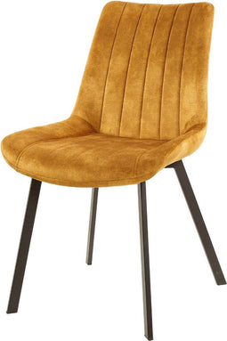 AnLi Style Stoel brede zit. Goudkleurig
