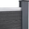 vidaXL - Schuttingpaneelset - 180x186 - cm - HKC - grijs