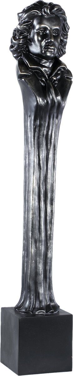 PTMD Cesar Black poly statue man on base L