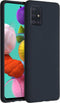 Accezz Hoesje Geschikt voor Samsung Galaxy A51 Hoesje Siliconen - Accezz Liquid Silicone Backcover - Donkerblauw