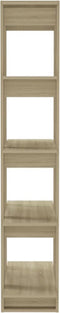 vidaXL - Boekenkast/kamerscherm - 80x30x160 - cm - bewerkt - hout - sonoma - eiken
