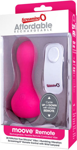 The Screaming O Moove Vibrator Remote - Roze