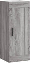 vidaXL - Wandkast - 34,5x34x90 - cm - bewerkt - hout - grijs - sonoma - eikenkleurig