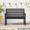vidaXL - Tuinbank - 109x48x91,5 - cm - massief - grenenhout - zwart