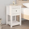vidaXL - Nachtkastje - 40x35x61,5 - cm - massief - grenenhout - wit