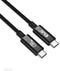 Club 3D CAC-1575 - USB4 Gen2x2 Type-C Kabel - 20Gbps Data 240W PD 4K60Hz - Zwart (2m)