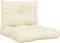 vidaXL - Palletkussens - 2 - st - stof - crèmekleurig