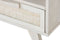 Nachtkastje Home ESPRIT Wit Rotan Mangohout 55 x 35 x 45 cm