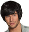 Boland Pruik Tyler zwart/wit Grijs - Steil - Kort - Mannen - - 60's & 70's - Hippie & Flower Power