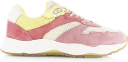 Scotch & Soda Celest 2.0 - Lage sneakers - Beige mesh met roze overlays - Roze
