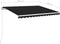 vidaXL - Luifel - handmatig - uittrekbaar - met - LED - 350x250 - cm - antracietkleur