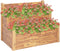 vidaXL - Plantenbak - 2-laags - 110x75x84 - cm - massief - acaciahout