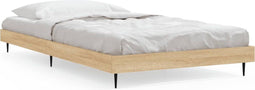 vidaXL - Bedframe - zonder - matras - hout - sonoma - eikenkleurig - 90x190 - cm