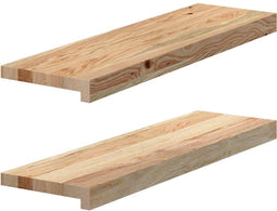 vidaXL - Vensterbanken - 2 - st - onbehandeld - 70x20x2 - cm - massief - eikenhout