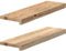 vidaXL - Vensterbanken - 2 - st - onbehandeld - 70x20x2 - cm - massief - eikenhout