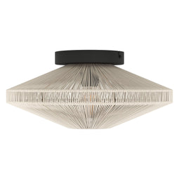 EGLO Midsumer - Plafondlamp - E27 - 38 cm - Zwart/Crème