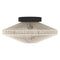 EGLO Midsumer - Plafondlamp - E27 - 38 cm - Zwart/Crème