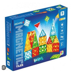 Magnetische tegels - GEOMAG - Tegels Gems 4100 - 16 stuks - Geometrische vormen - Kristaleffect
