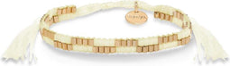 Scmyk BG-260 - Kralenarmband - Schaakbordpatroon - Goudkleurig