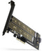 AXAGON PCEM2-D PCI Express kaart PCIe Geschikt voor: 2230, 2242, 2260, 2280, 22110