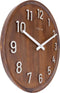 Grote wandklok - 50cm- Stille klok - Walnoot hout - NeXtime Precious
