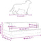 vidaXL - Hondenmand - 80x45x30 - cm - kunstleer - grijs