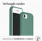 Accezz Liquid Silicone Backcover - iPhone SE (2022 / 2020) / 8 / 7 - Schokabsorberend - Groen