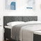 vidaXL - Hoofdbord - met - Diamant - Blokken - Design - - - Donkergrijs - - - 160 - cm - - - Stof
