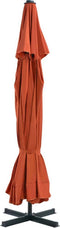 vidaXL - Parasol - met - draagbare - voet - terracottakleurig