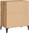 vidaXL - Dressoir - 60x35x70 - cm - bewerkt - hout - artisanaal - eikenkleur