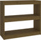vidaXL - Boekenkast/kamerscherm - 80x30x71,5 - cm - grenenhout - honingbruin