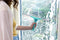 Leifheit Pro Reach XL - Raamtrekker 2in1 - 40 cm wisbreedte - Zilverkleurig Turquoise