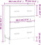 vidaXL - Dressoir - 69,5x34x90 - cm - bewerkt - hout - sonoma - eikenkleurig