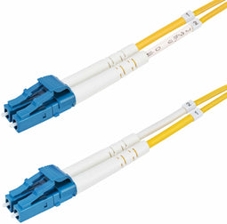 Startech.com SMDOS2LCLC2M - Glasvezel Kabel - 2m LC naar LC (UPC) OS2 Single Mode Duplex 100Gbps 9/125µm Geel