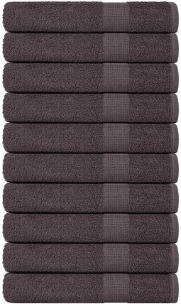 vidaXL - Saunahanddoeken - 10 - st - 80x200 - cm - 360 - g/m² - 100% - katoen - antraciet