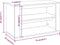 vidaXL - Schoenenrek - 75x35x45 - cm - bewerkt - hout - grijs - sonoma - eikenkleur