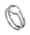 Esprit ESRG003014 Fuse - Dames ring - Gerhodineerd 925 zilver - Zirkonia - Zilver