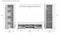 Furnilux Jam - Woonkamercombinatie - Tijdloos en functioneel - Wit - 35x310x159cm
