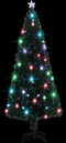 vidaXL - Kerstboom - met - LED - en - standaard - 210 - cm - glasvezel