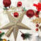 Roegaarden piek kerstboom - Kerstversiering - Goud - 20 CM