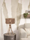 GOOD&MOJO Tafellamp Iguazu - Jute/Bamboe Zwart - Ø30x45cm -