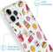 iMoshion Hoesje Geschikt voor iPhone 13 Pro Hoesje Siliconen - iMoshion Design hoesje - Transparant / Allover Fastfood