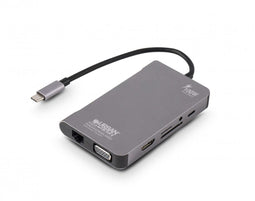 Urban Factory TCM16UF - USB-C Mobile Station - 1x HDMI 4K 1x VGA HD 3x USB-A 3.1 - Sideral Grey