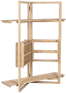 Planken Home ESPRIT Natuurlijk Mangohout Hout MDF 130 x 35 x 160 cm