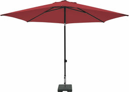 Stokparasol elba push-up 300 cm polyester brick red grade 6 zonwering