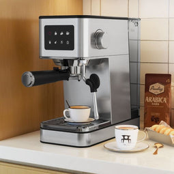 Coast Espressomachine - 20Bar - Touchscreen - Melkopschuimer - RVS - Zilver - 1.7L