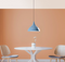 Opviq Bitlisim - Hanglamp - Instelbare hoogte 42-133 cm - Light Blue Ø41 x H35 cm
